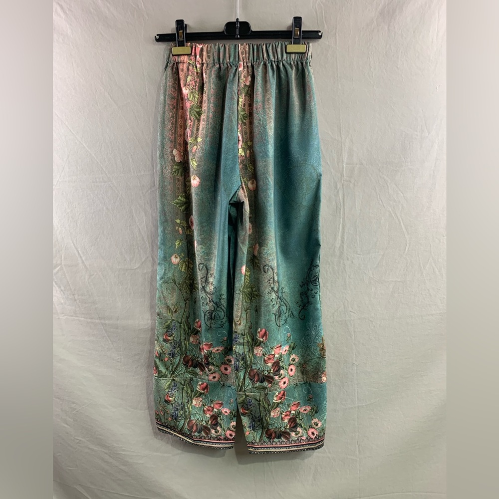 Boho Floral Print Wide Leg Pants - Picture 6 of 7